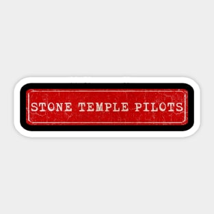 vintage retro plate Stone Temple Pilots Sticker